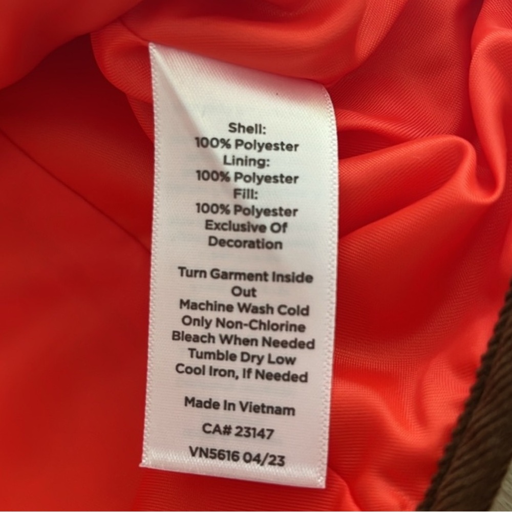 Talbots Quilted Orange Jacket - Picture 8 of 8
